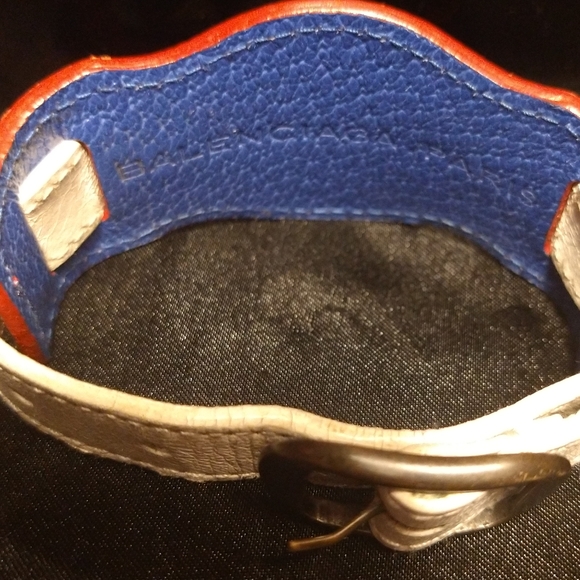 Balenciaga paris multi colored leather bracelet - Picture 16 of 16